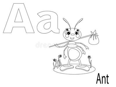 字母a蚂蚁图片-字母a蚂蚁素材-字母a蚂蚁插画-摄图新视界