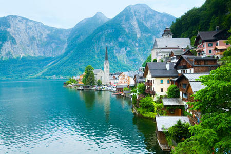 hallstatt view奥地利