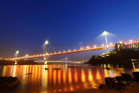 香港汀九桥夜景