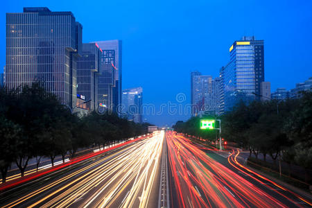 现代北京夜景