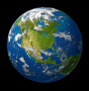 洲地球黑星球显示南美洲的地球行星死了地球叶纹理和绿色眼睛的女人脸