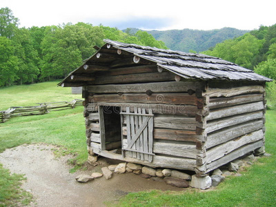 大烟山的乡村木屋图片