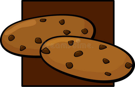 巧克力饼干矢量图