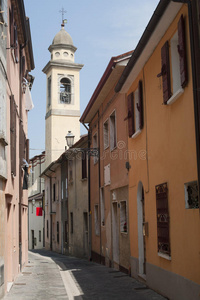 意大利 地标 钟楼 场景 切塞纳 街道 埃米利亚 建筑 城市