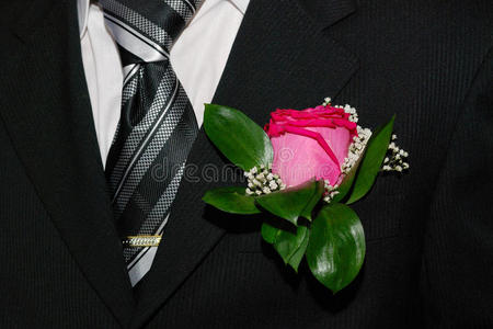 领带,花,西装照片