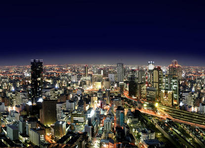 大阪市夜晚