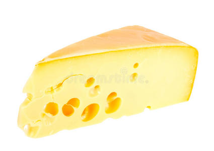 黄色奶酪的扇形部分