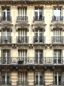阳台巴黎建筑