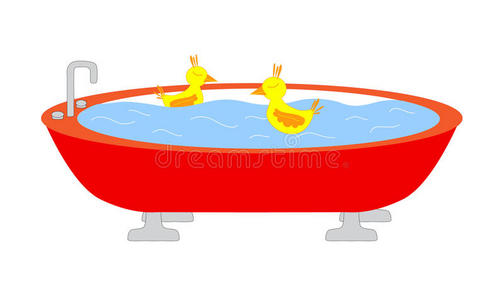 游泳鸭浴缸
