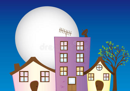 夜卡通图片大全