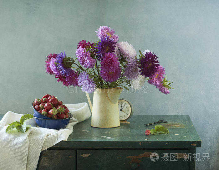 紫苑花束照片 正版商用图片0ksasg 摄图新视界