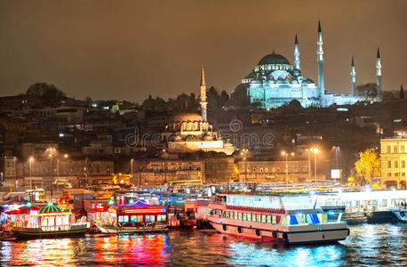 伊斯坦布尔金角夜景