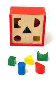 五彩缤纷的木制玩具