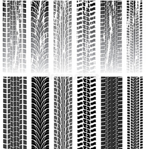 一套轮胎印照片