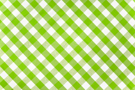 绿色格子织物背景图片