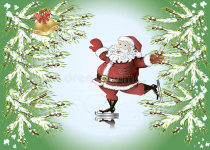 滑冰圣诞老人