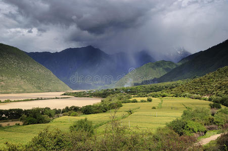 雅鲁藏布峡谷西藏景观