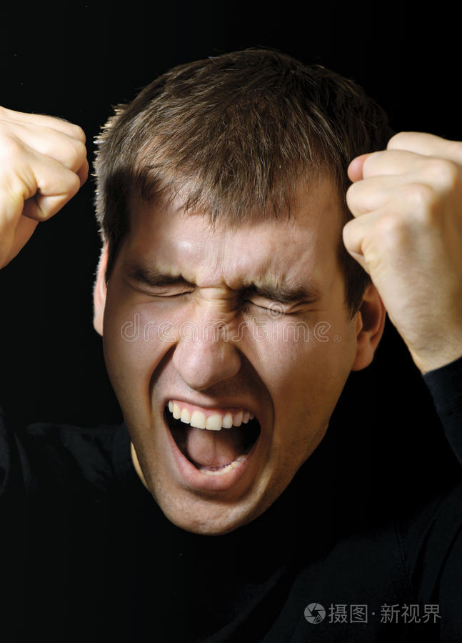 疼痛抑郁悲伤的人表达头痛或压力概念的人商业崩溃表达恐惧头痛的年轻