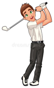 高尔夫球手。