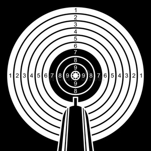 矢量靶子黑白靶子.照片