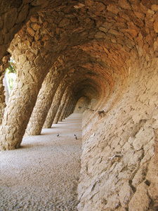 巴塞罗那高迪设计的park guell