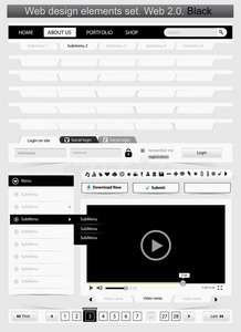 web设计模板集2.0。
