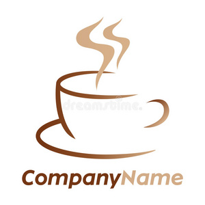 咖啡图标和标志设计