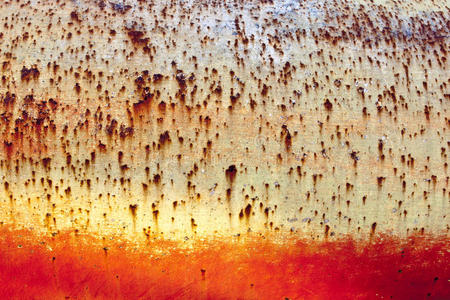 生锈的钢结构表面照片