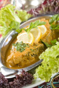 印度菜，咖喱鱼