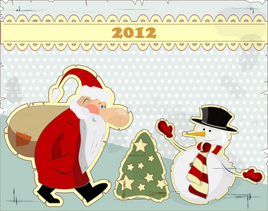 雪人和圣诞老人