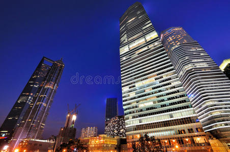场景 街道 风景 瓷器 上海 中心 亚洲 建筑 高的 地标