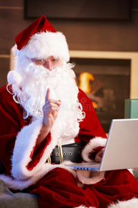 圣诞老人用电脑