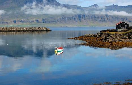 冰岛djupivogur渔村