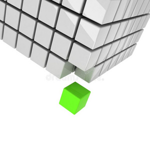 绿色立方体的概念
