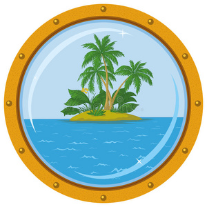 棕榈青铜船窗岛