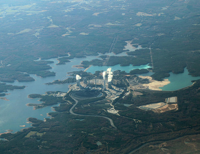 鸟瞰核电站图片