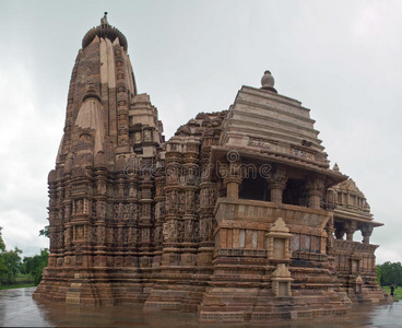 khajuraho的寺庙