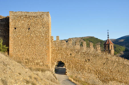 西班牙特鲁埃尔阿尔巴拉辛城墙