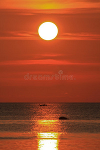 黄昏 苏梅岛 太阳 风景 季节 海岸 海洋 场景 地平线