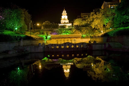 桂林多彩夜景广西