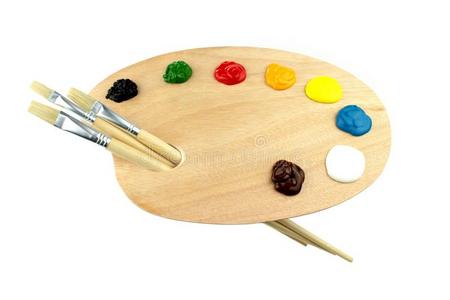 画笔调色板上图片