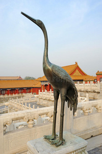 紫禁城的铜鹤