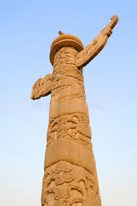 大连华表盘龙柱图片-大连华表盘龙柱素材-大连华表盘龙柱插画-摄图新