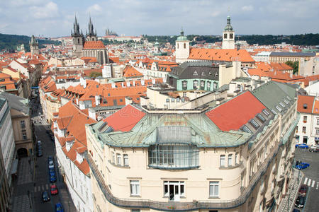 布拉格老城区俯视图