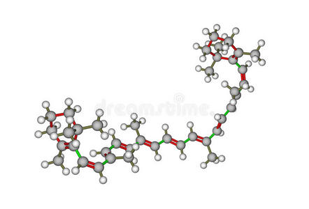胡萝卜素的分子结构