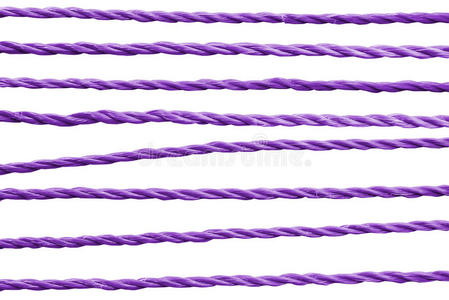 紫色的绳子。
