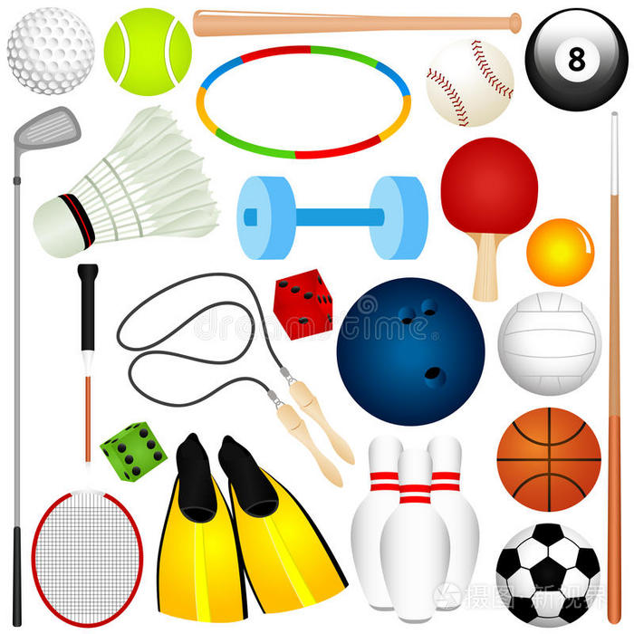 运动员击球钻石卡通高尔夫和高尔夫俱乐部橄榄球四分卫投球运动模式