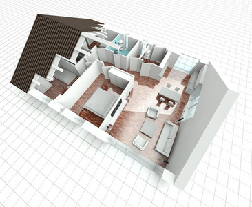 三维绘制房屋平面图