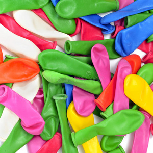 未充气气球照片