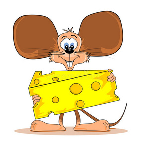 奶酪卡通老鼠